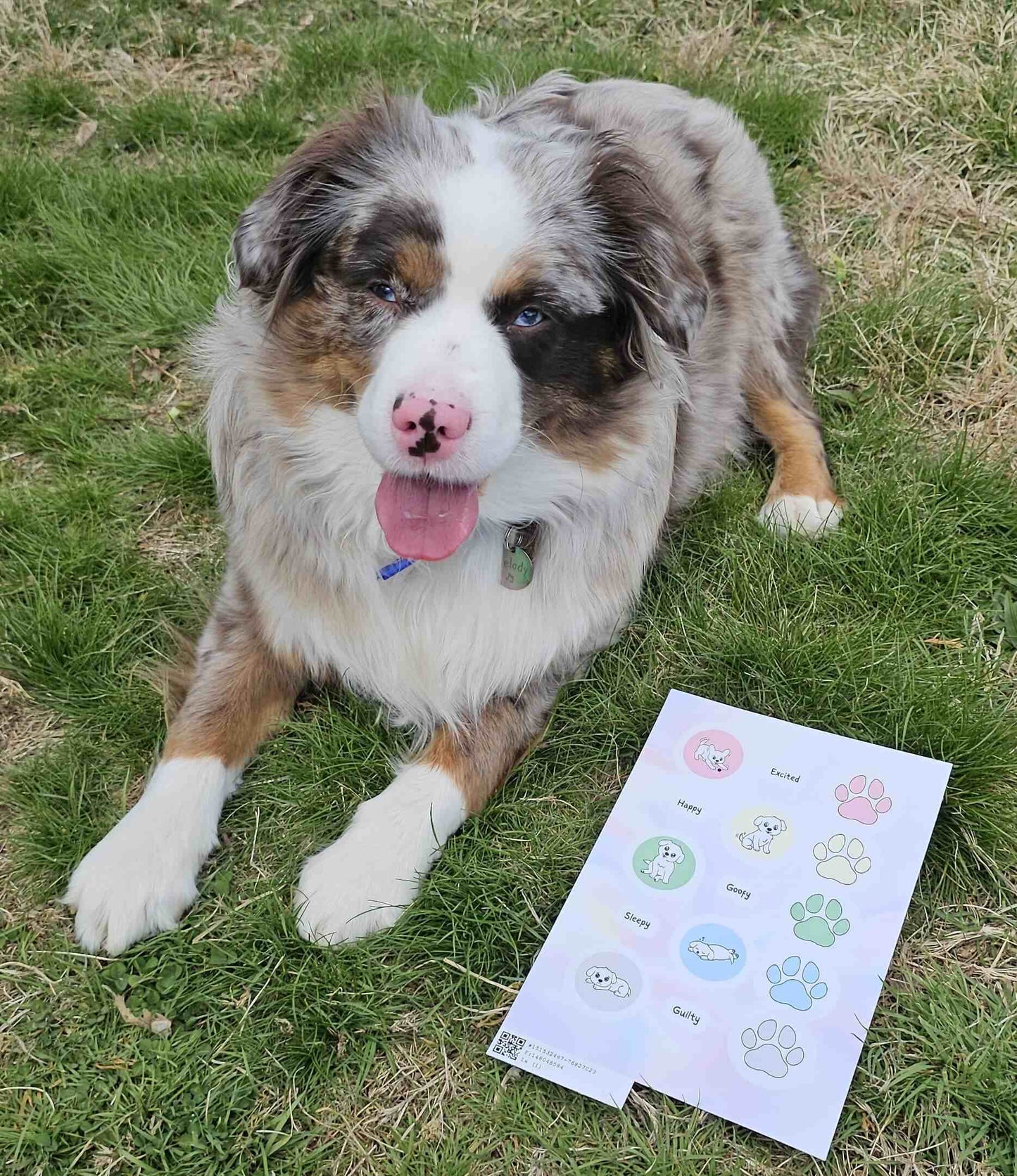 Pastel Dog Mood Sticker Sheet